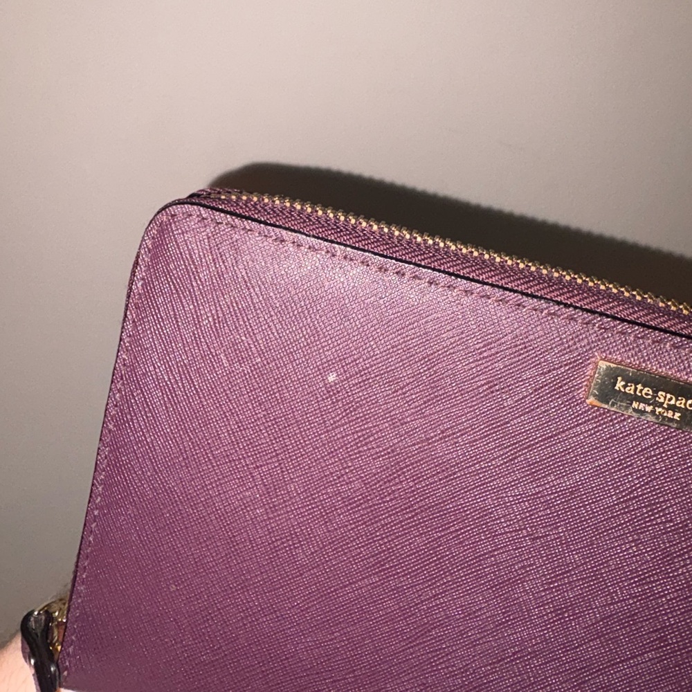 Kate Spade Burgundy Neda Laurel Wallet - Picture 3 of 7